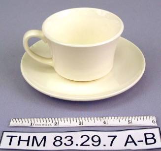White Teacup and Saucer