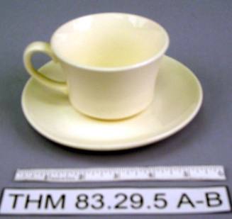 White Teacup and Saucer