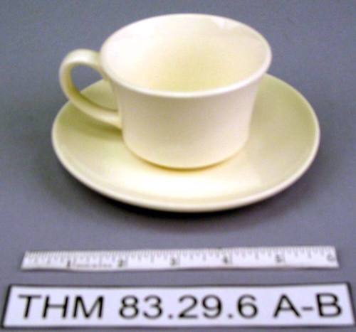 White Teacup and Saucer