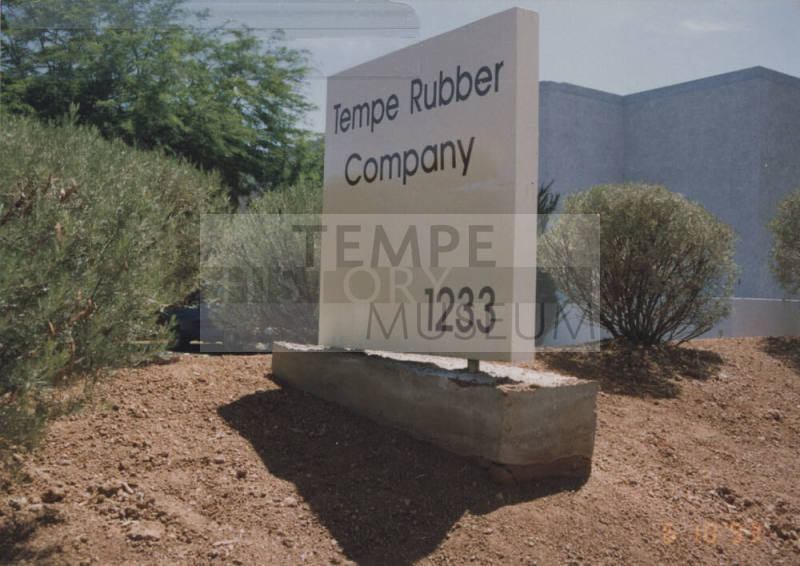 Tempe Rubber Company - 1233 West Geneva Drive - Tempe, Arizona