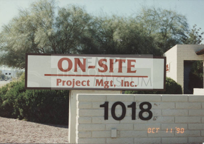 On-Site Project Management Inc. - 1018 East Guadalupe Road - Tempe, Arizona