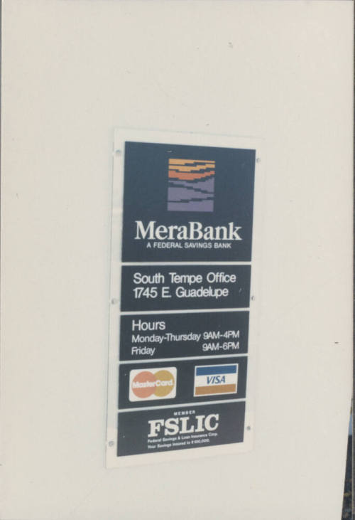 MeraBank - 1745 East Guadalupe Road - Tempe, Arizona
