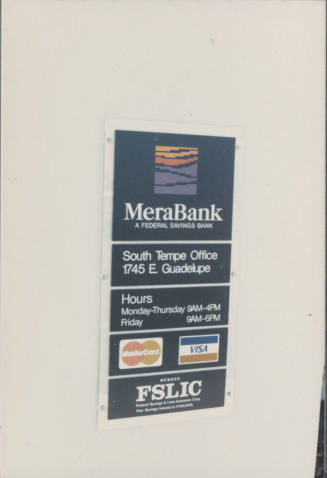 MeraBank - 1745 East Guadalupe Road - Tempe, Arizona