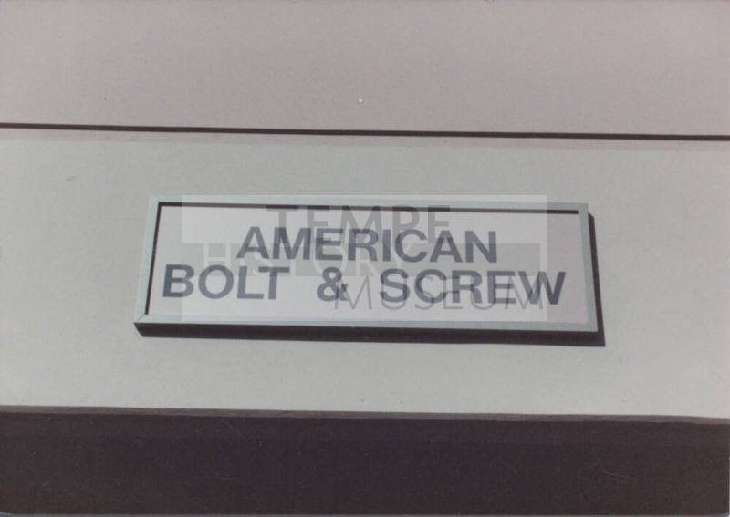 American Bolt and Screw - 619 South Hacienda Drive - Tempe, Arizona
