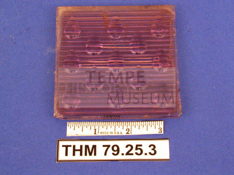 Colored glass square