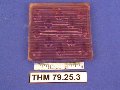 Colored glass square