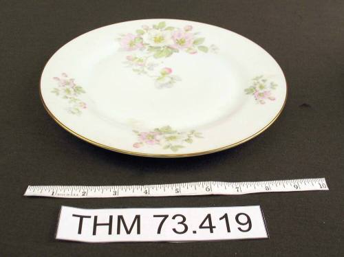Dinner Plate with Apple Blossom Design