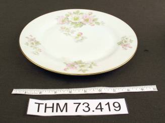 Dinner Plate with Apple Blossom Design