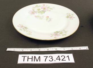Dinner Plate with Apple Blossom Design