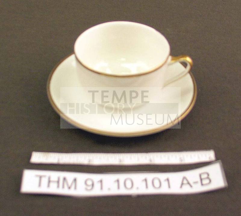J and G Meakin Teacup and Saucer