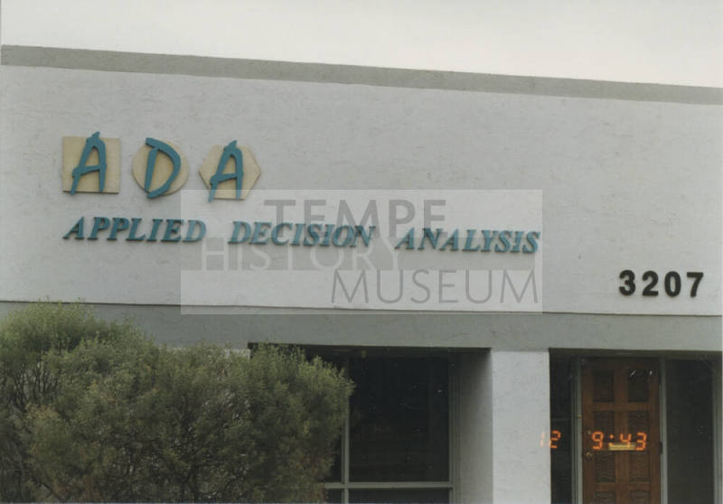 Applied Decision Analysis - 3207 South Hardy Drive - Tempe, Arizona