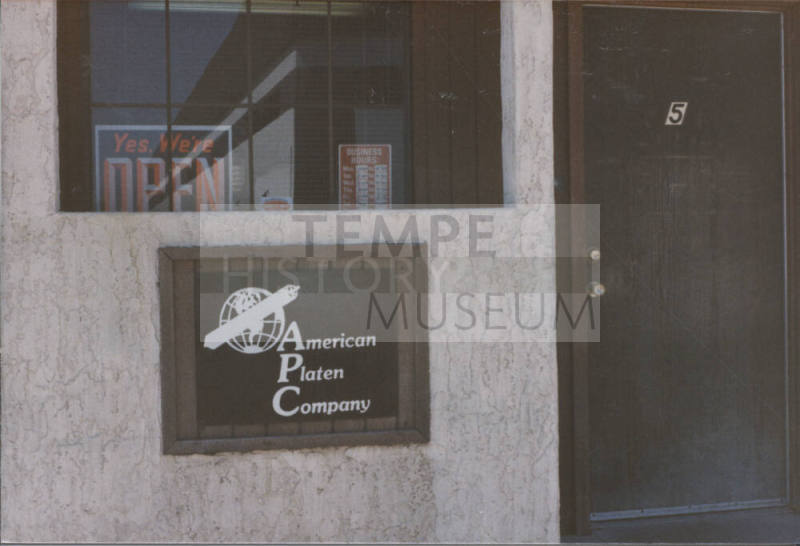 American Platen Company - 5245 South Kyrene Road - Tempe, Arizona
