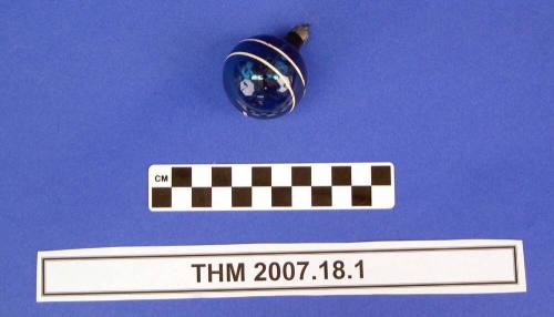 Blue Ball Christmas Ornament
