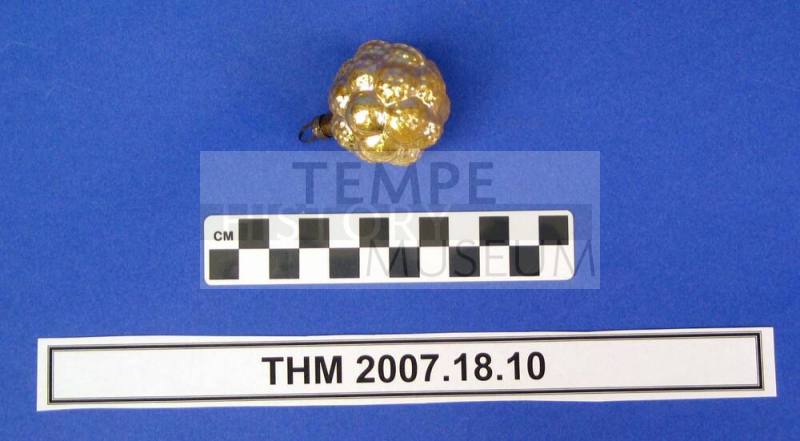 Gold Raspberry Christmas Ornament