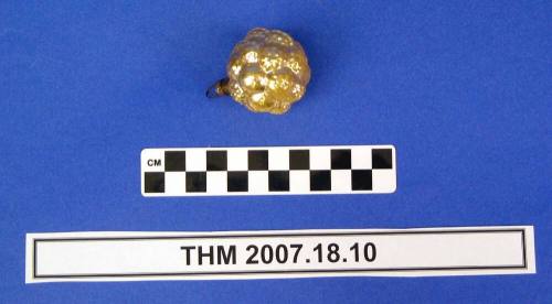 Gold Raspberry Christmas Ornament
