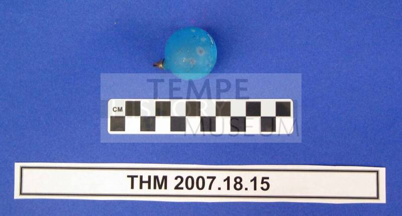 Blue Frosted Ball Christmas Ornament