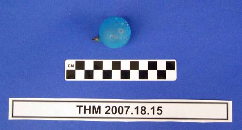 Blue Frosted Ball Christmas Ornament