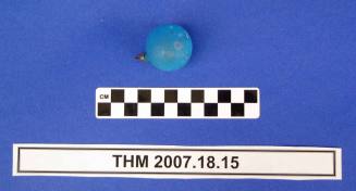 Blue Frosted Ball Christmas Ornament