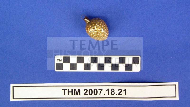 Gold Grapes Christmas Ornament