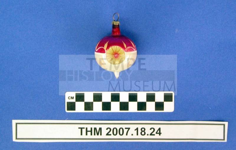 Red and Silver Christmas Ornament