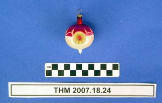 Red and Silver Christmas Ornament