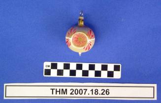 Red and Gold Christmas Ornament