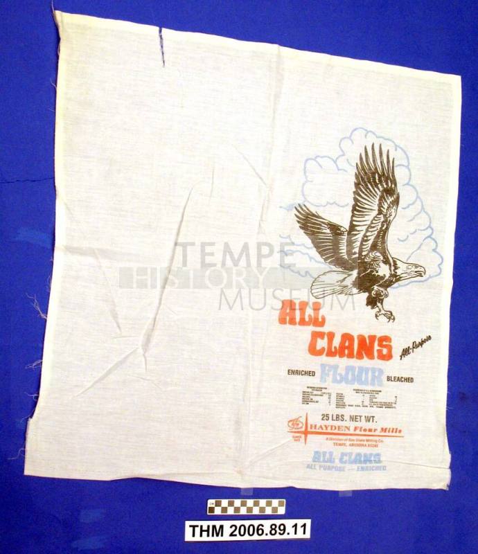 Flour Sack, All Clans All Purpose Enriched Flour Bleached