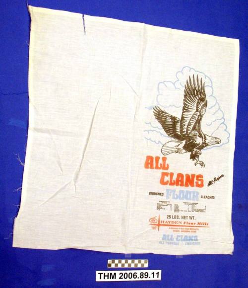 Flour Sack, All Clans All Purpose Enriched Flour Bleached