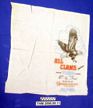 Flour Sack, All Clans All Purpose Enriched Flour Bleached