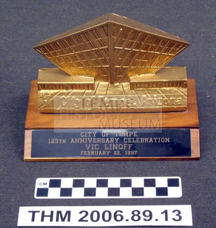Trophy, City of Tempe 125th Anniversary Celebration