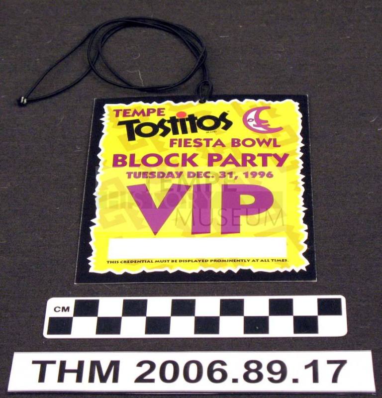 Tempe Tostitos Fiesta Bowl Block Party VIP Pass