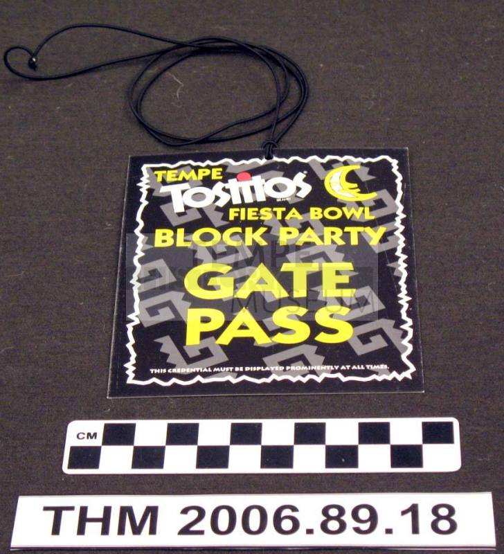 Tostitos Fiesta Bowl Block Party Gate Pass