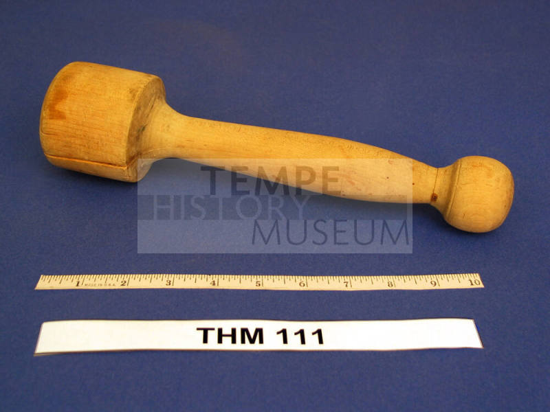 Wooden potato masher