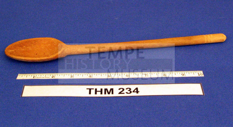 Wooden mixing spoon