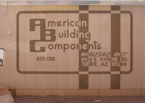 American Building Components - 8426 South Kyrene Road - Tempe, Arizona