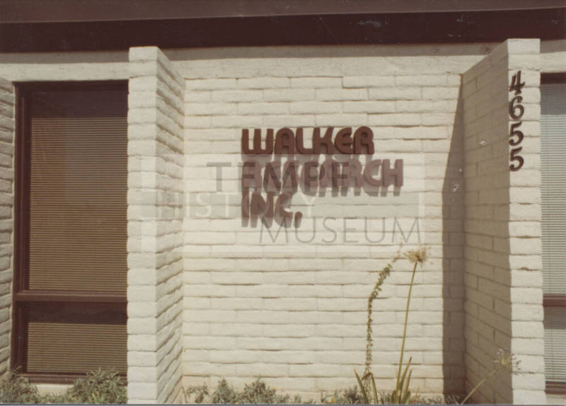 Walker Research Inc. - 4655 South Lakeshore Drive - Tempe, Arizona