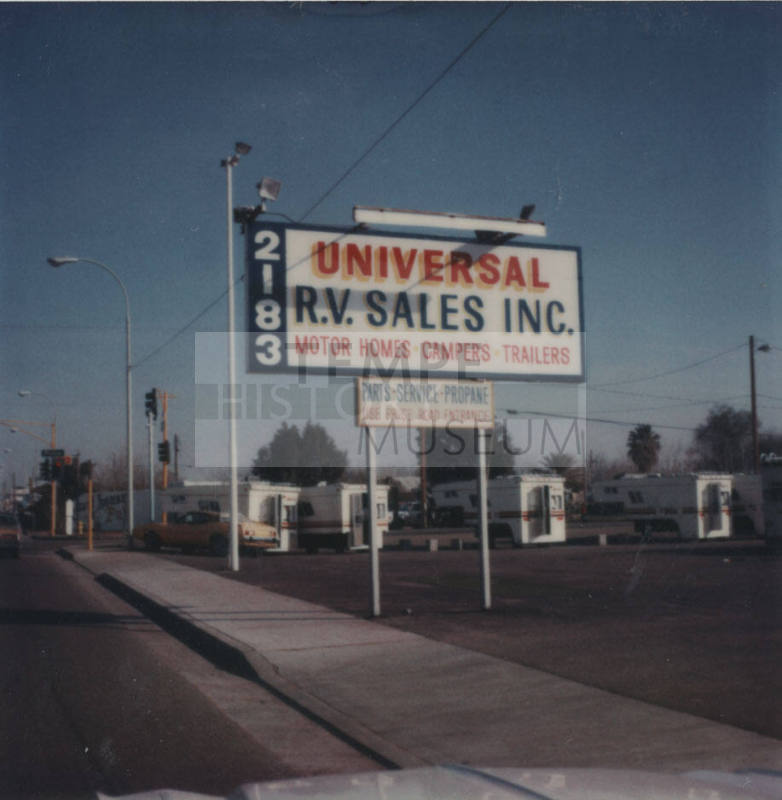 Universal Camper Manufacturing Company - 2183 East Apache Boulevard, Tempe, Ariz