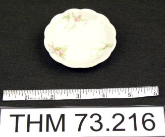 Flowered Butter Pat Plate