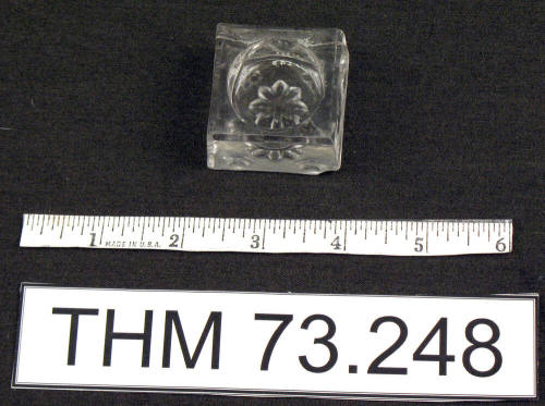 Clear Glass Candle Holder