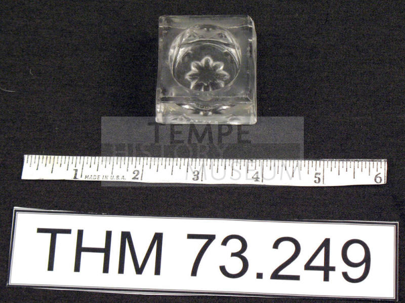 Clear Glass Candle Holder