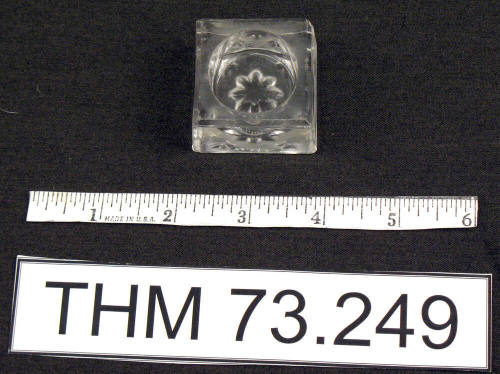 Clear Glass Candle Holder