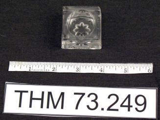 Clear Glass Candle Holder