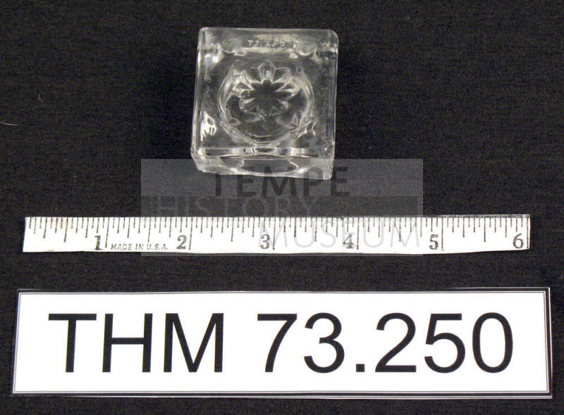Clear Glass Candle Holder