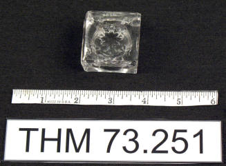 Clear Glass Candle Holder