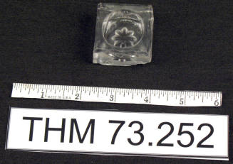 Clear Glass Candle Holder