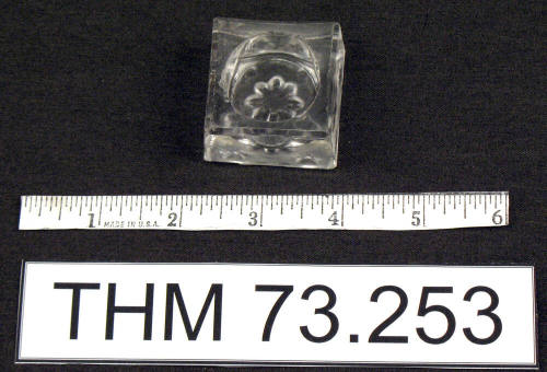 Clear Glass Candle Holder