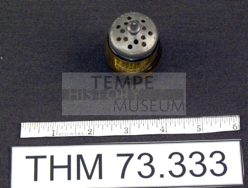 Amber Glass Salt Shaker