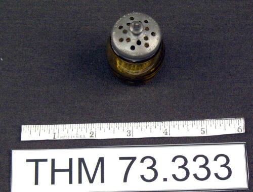 Amber Glass Salt Shaker