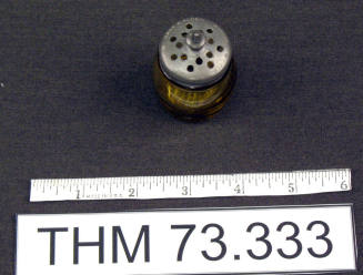 Amber Glass Salt Shaker