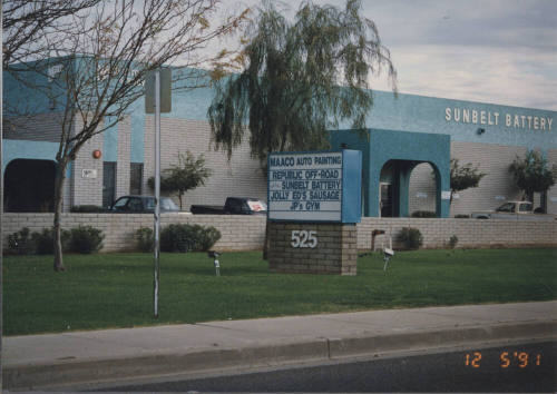Sunbelt Battery - 525 South McClintock Drive - Tempe, Arizona